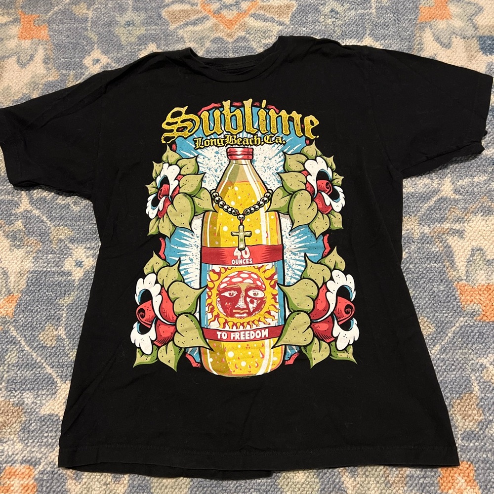 Black Graphic Sublime T-Shirt